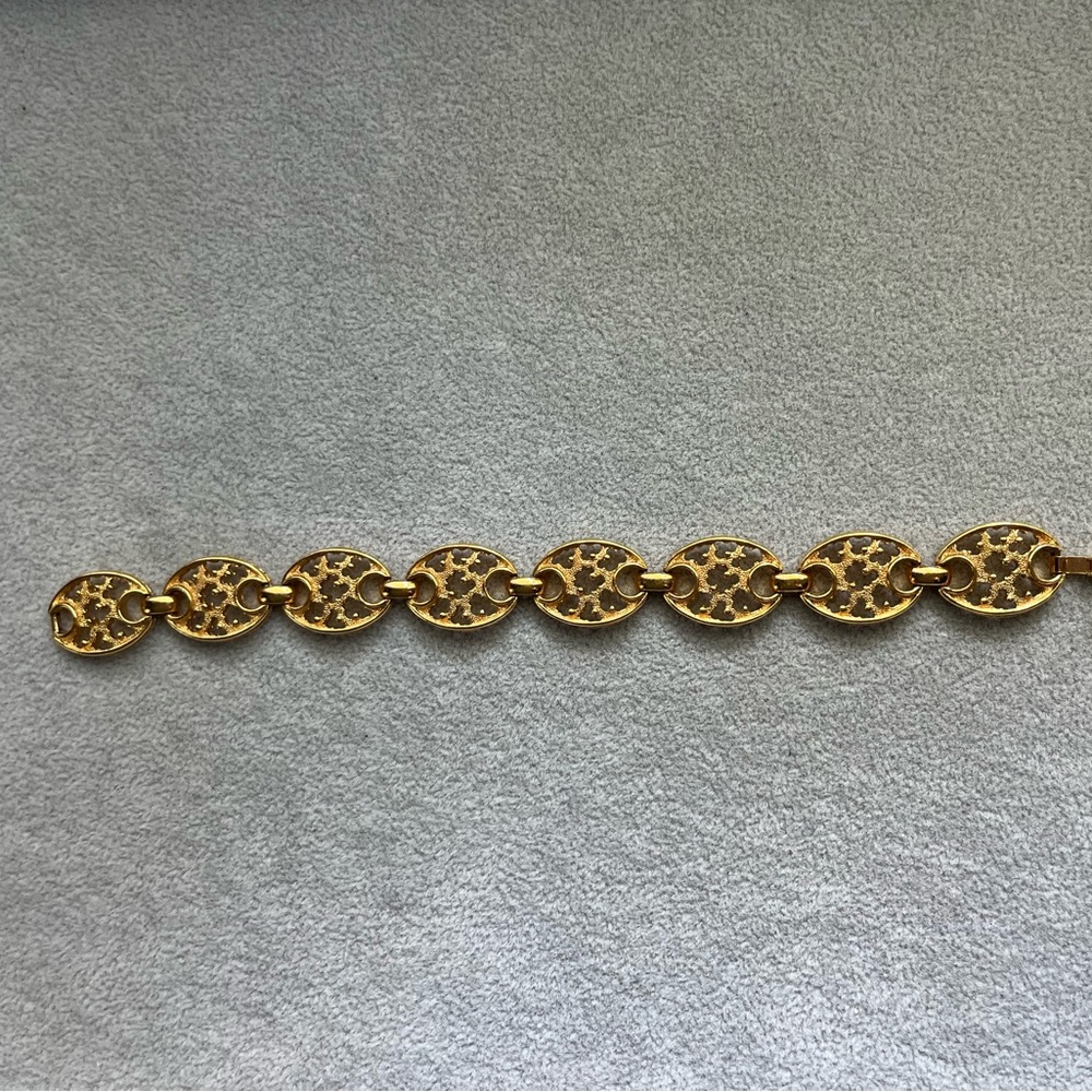 Trifari Gold Link Bracelet